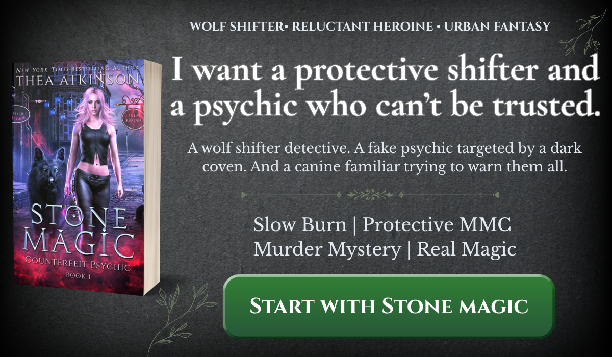 Stone magic with fake psychic wolf shifter detective and urban fantasy